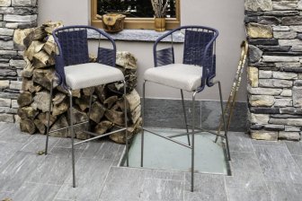 Кресло барное плетеное Rever Pietrasanta