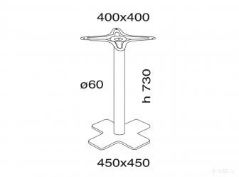 Подстолье металлическое Oxo I