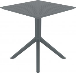Стол пластиковый Sky Table 70, темно-серый, 700х700х740 мм