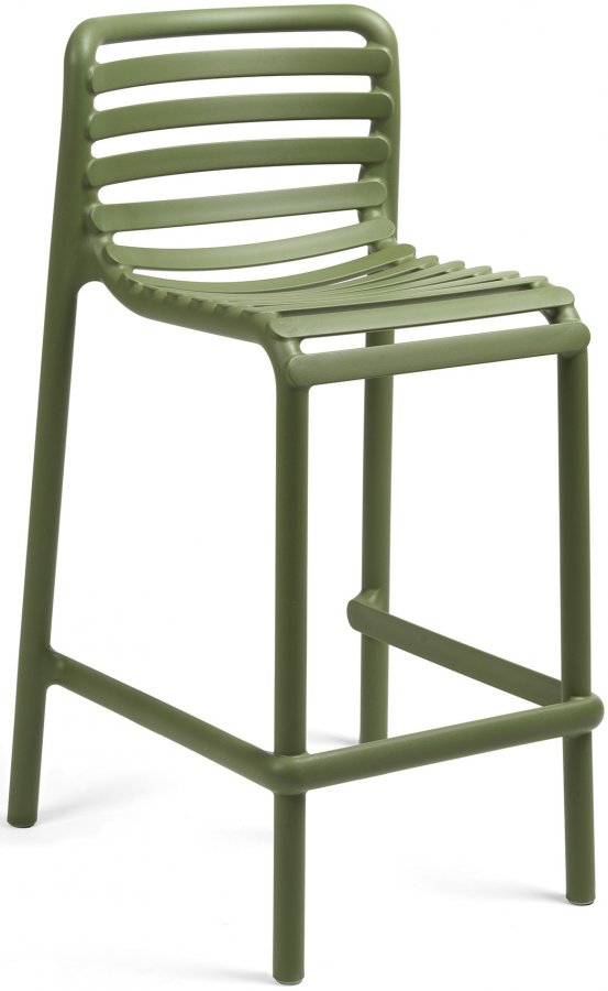 Стул пластиковый полубарный Doga Stool Mini агава