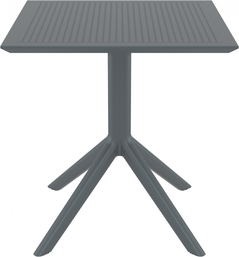 Стол пластиковый Sky Table 70, темно-серый, 700х700х740 мм
