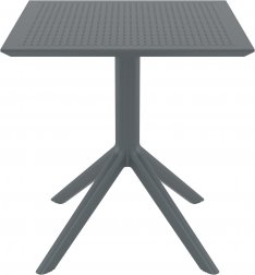 Стол пластиковый Sky Table 70, темно-серый, 700х700х740 мм