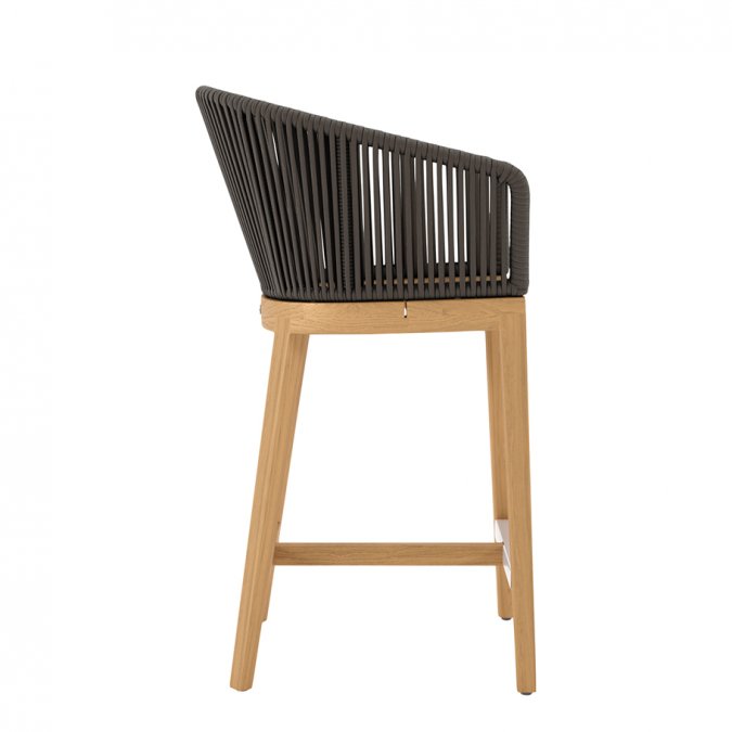 Кресло полубарное деревянное плетеное JANUS et Cie Heron натуральный, ореховый