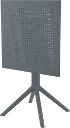 Стол пластиковый складной Sky Folding Table 60, темно-серый, 600х600х740 мм