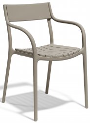Кресло пластиковое Vondom Madison Slats тортора