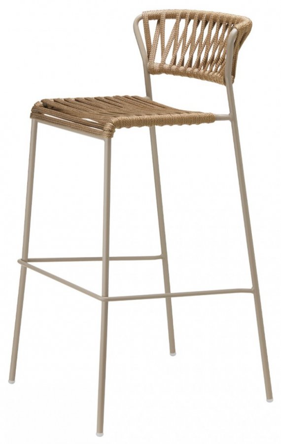 Стул барный плетеный Scab Design Lisa Filo тортора