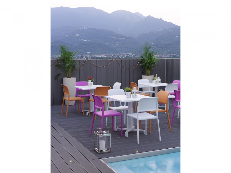 Стул пластиковый Nardi Riva Bistrot белый