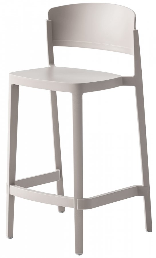 Стул пластиковый полубарный Gaber Abuela Stool 67 песочный