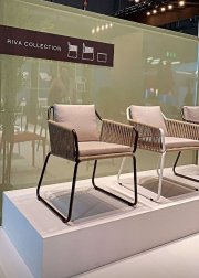Кресло плетеное с подушками Riva-K