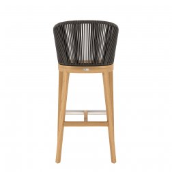 Кресло барное деревянное плетеное JANUS et Cie Heron натуральный, ореховый