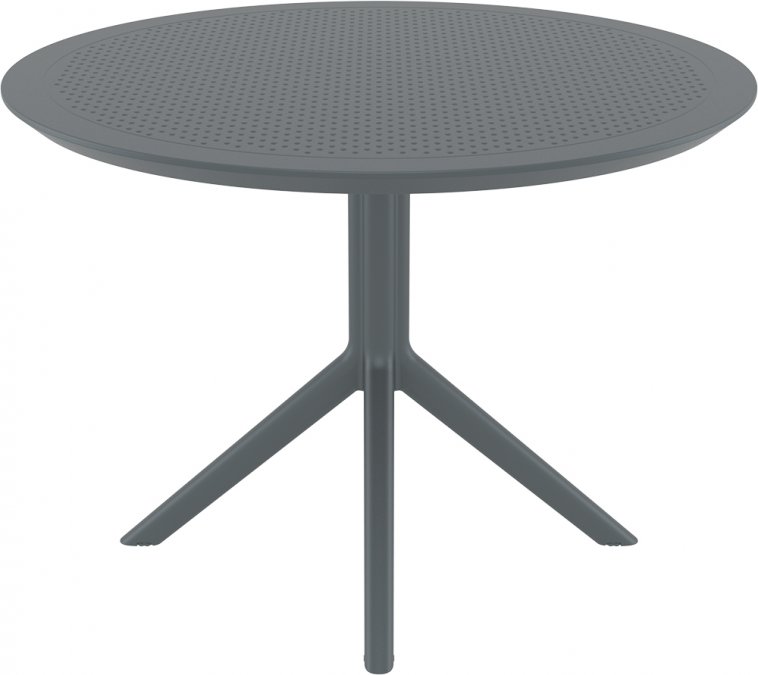 Стол пластиковый Sky Table Ø105, темно-серый, Ø1050х740 мм