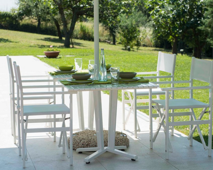 Стол обеденный металлический Aluminium Table