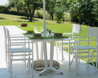 Стол обеденный металлический Aluminium Table