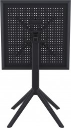 Стол пластиковый складной Sky Folding Table 60, черный, 600х600х740 мм