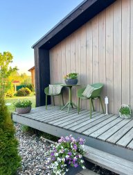 Стол пластиковый складной Sky Folding Table 60, оливковый, 600х740 мм
