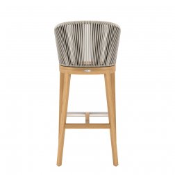 Кресло барное деревянное плетеное JANUS et Cie Heron натуральный, песочный
