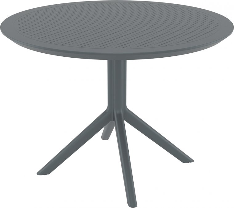 Стол пластиковый Sky Table Ø105, темно-серый, Ø1050х740 мм