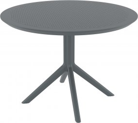 Стол пластиковый Sky Table Ø105, темно-серый, Ø1050х740 мм