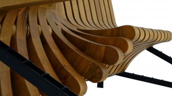 Скамья деревянная Piano