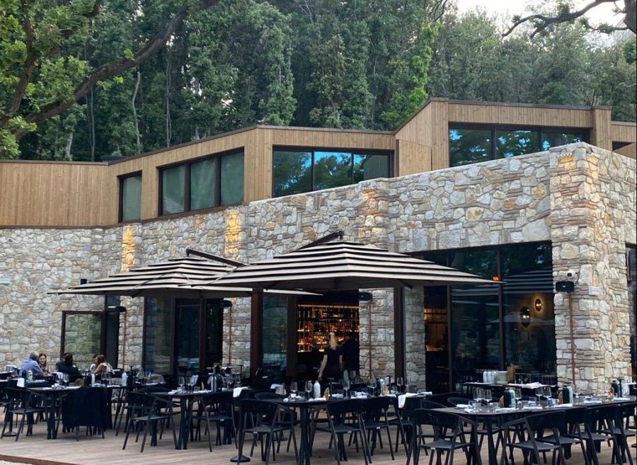 Зонт профессиональный двухкупольный 2.5х5 м Gemelli Split