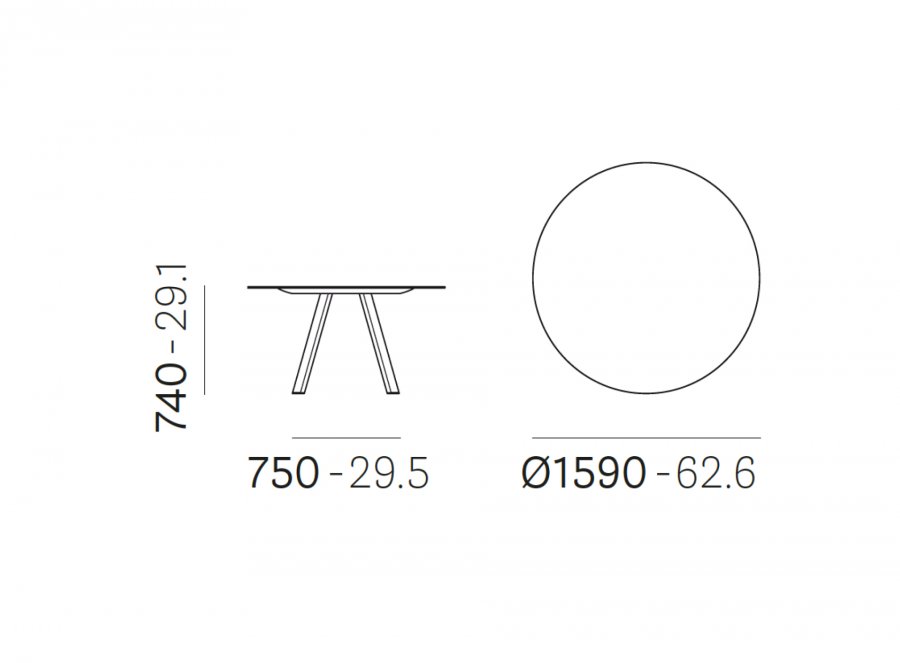 Стол ламинированный Arki-Table Compact