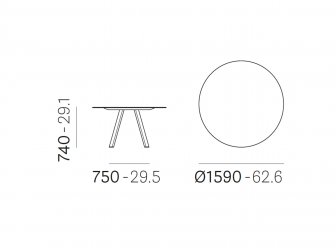 Стол ламинированный Arki-Table Compact