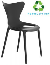 Стул пластиковый Vondom Love Revolution темно-серый Manta