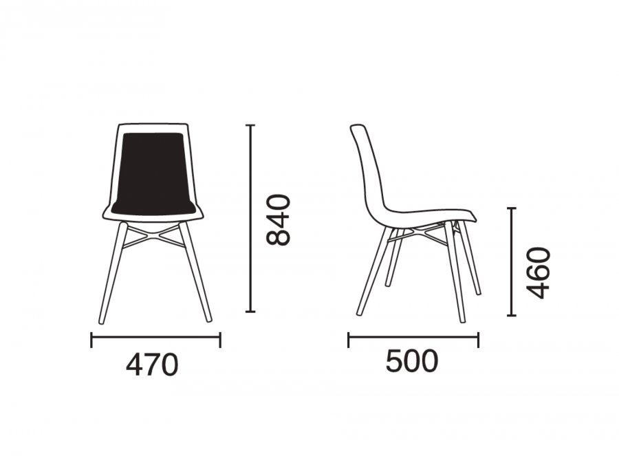 Стул пластиковый с обивкой X-Treme-S Wox Pro Soft Beech