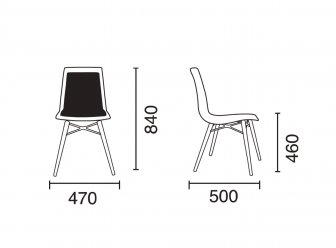 Стул пластиковый с обивкой X-Treme-S Wox Pro Soft Beech