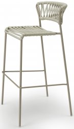 Стул барный плетеный Scab Design Lisa Filo тортора, глиняный