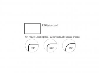 Столешница прямоугольная Solid Laminate