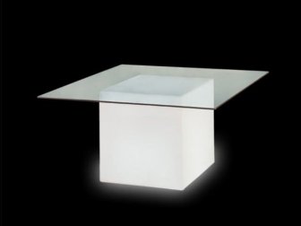 Стол пластиковый светящийся Square Lighting