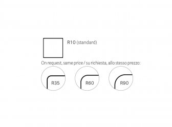 Столешница квадратная Solid Laminate