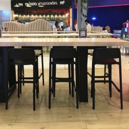 Стул пластиковый барный Gaber Abuela Stool 77 черный