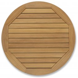 Столешница деревянная круглая Natural Teak