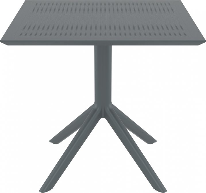 Стол пластиковый Sky Table 80, темно-серый, 800х800х740 мм