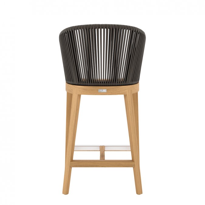 Кресло полубарное деревянное плетеное JANUS et Cie Heron натуральный, ореховый