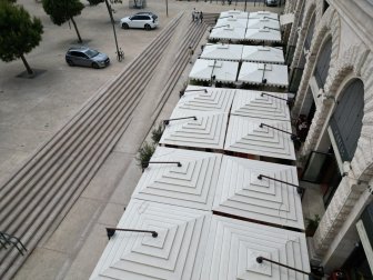 Зонт профессиональный 3х3 м Talento Steel Split