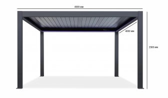 Пергола биоклиматическая 4х4 м моторизованная Tagliamento Pergola 120 Series