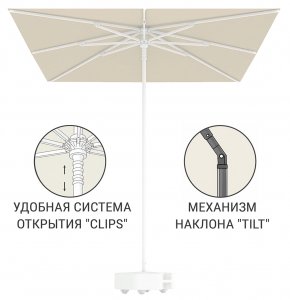 Kiwi Clips Зонт пляжный профессиональный 2х2 м