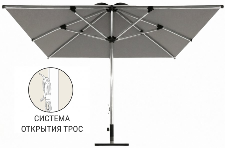Зонт профессиональный 3.5х3.5 м Avocado