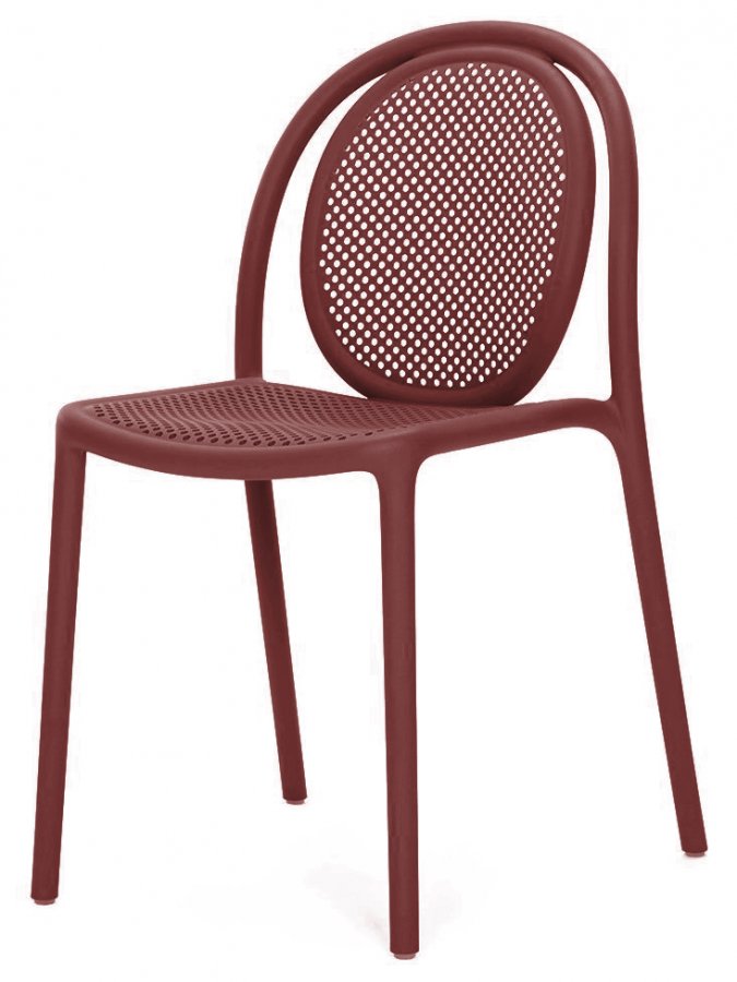 Стул пластиковый PEDRALI Remind красный