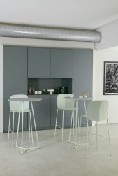 Стул пластиковый барный Scab Design Mentha Go Green зеленый шалфей