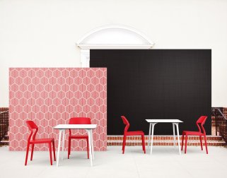 Стул пластиковый Siesta Contract Snow красный