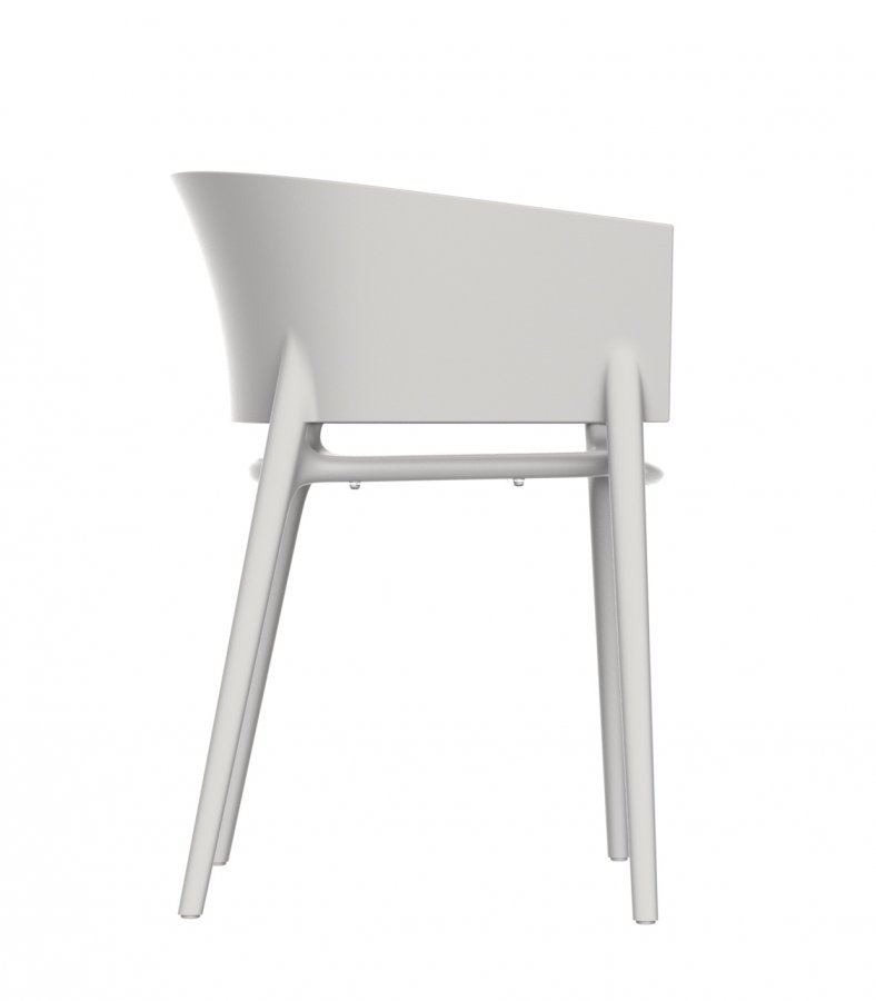 Кресло пластиковое Vondom Africa Basic слоновая кость