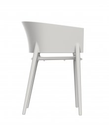 Кресло пластиковое Vondom Africa Basic слоновая кость