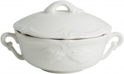 Rocaille Blanc Бульонная пара с крышкой, 0.19 л
