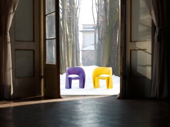 Кресло пластиковое Magis Raviolo желтый