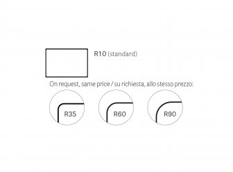 Столешница прямоугольная Solid Laminate