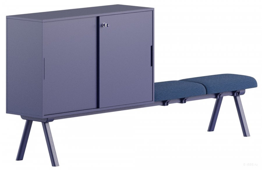Комод офисный со скамейкой Low Cabinet 2027 + Seater
